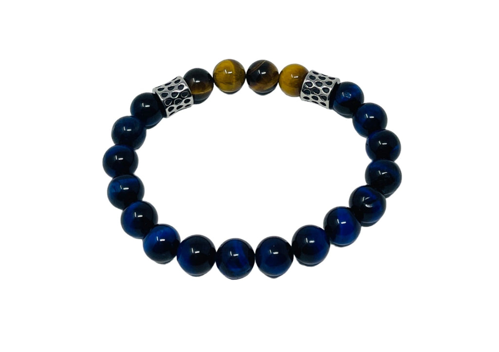 Blue & Brown Tigers Eye Bracelet