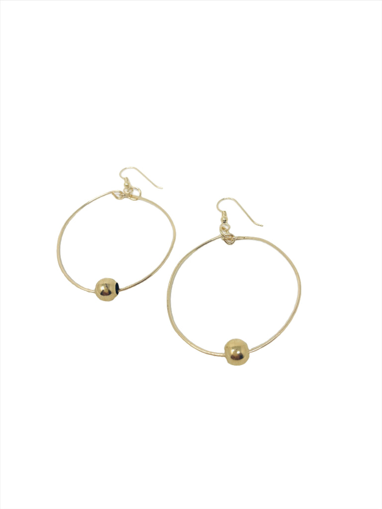 Classic Circular Hoop Gold Earrings