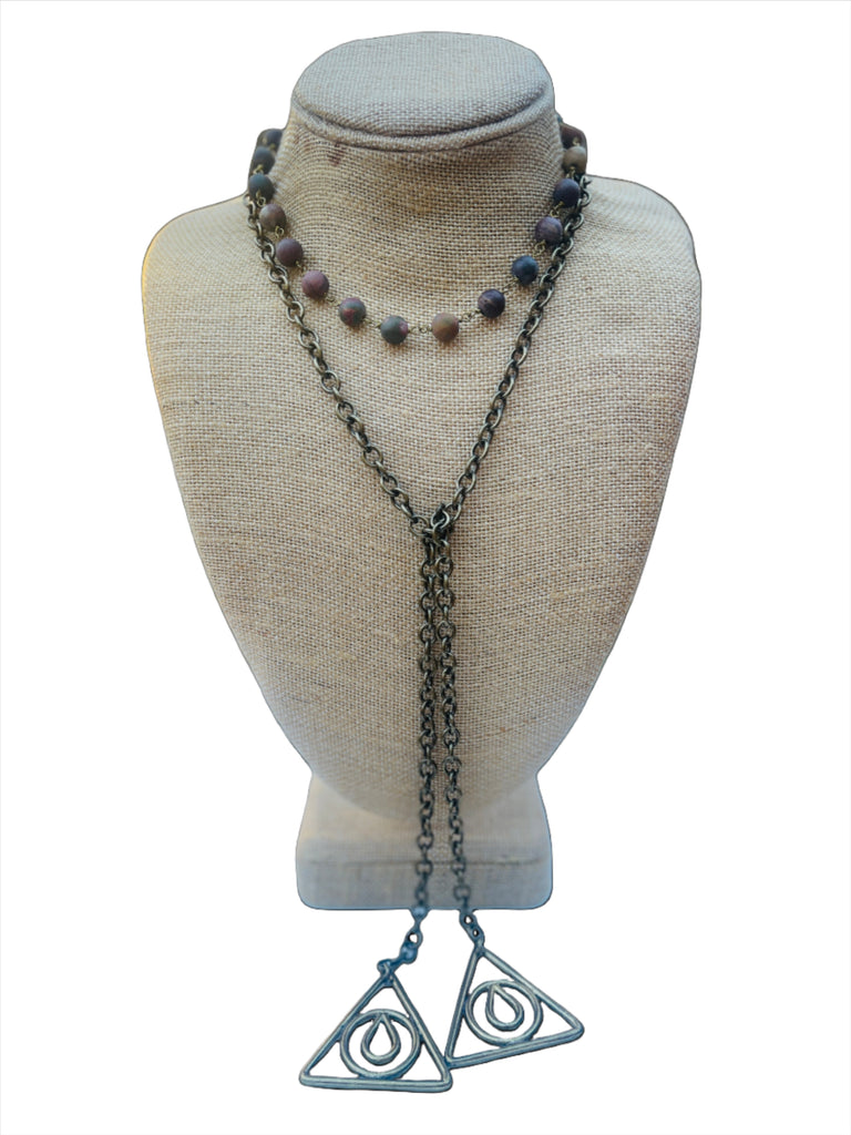 Matte Antiquie Bronze Necklace